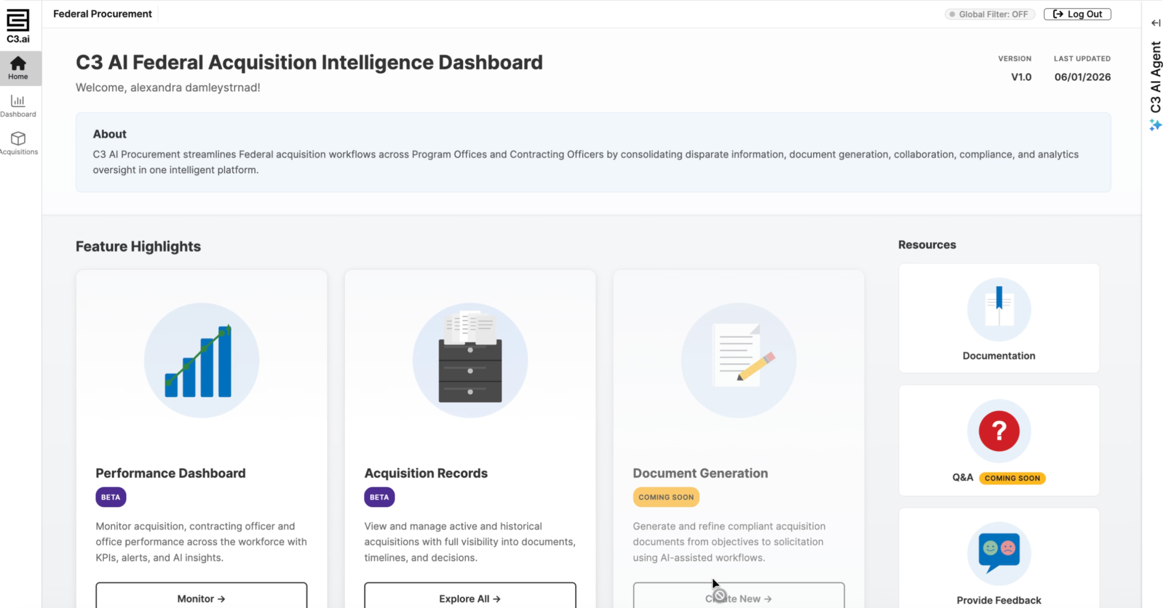 C3 AI Federal Acquisition Intelligence